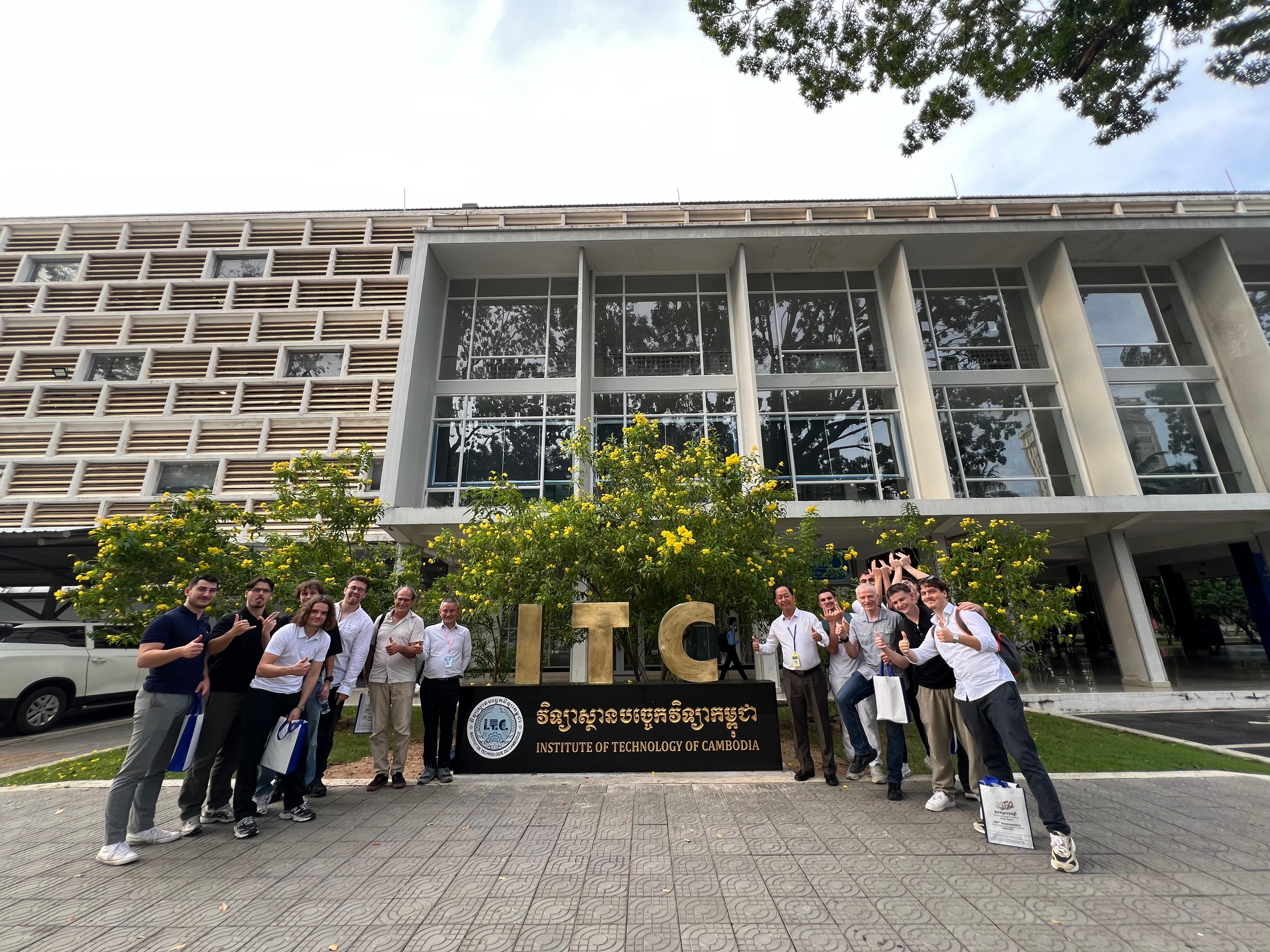 Les apprentis BUT3 GIM en mobilité à l'Institut de Technologie du Cambodge