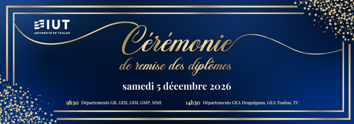 Cérémonie de remise des diplômes 2026 : rendez-vous le 5 décembre !
