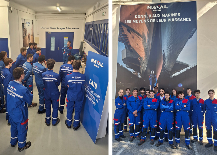 Le département GEII visite les locaux de NAVAL GROUP