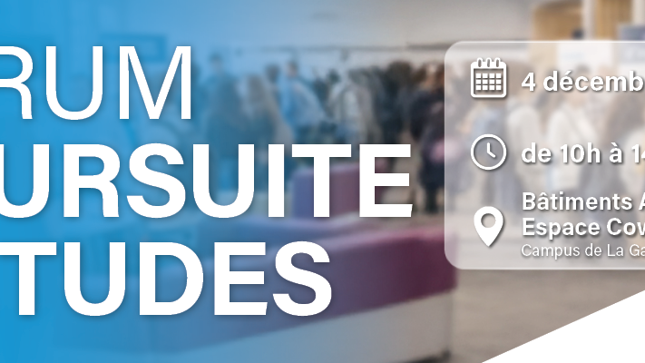 Forum Poursuite d'études 2026 : préparez votre avenir après votre BUT ou votre licence professionnelle !