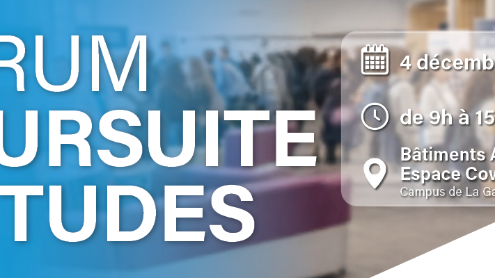Forum Poursuite d'études 2026 : préparez votre avenir après votre BUT ou votre licence professionnelle !