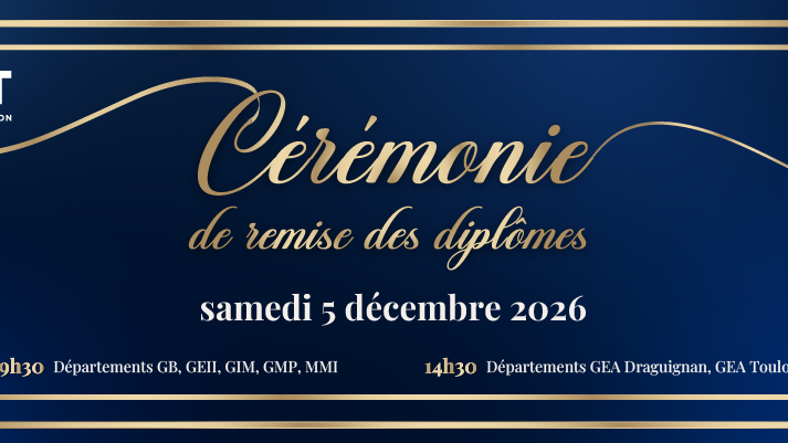 Cérémonie de remise des diplômes 2026 : rendez-vous le 5 décembre !