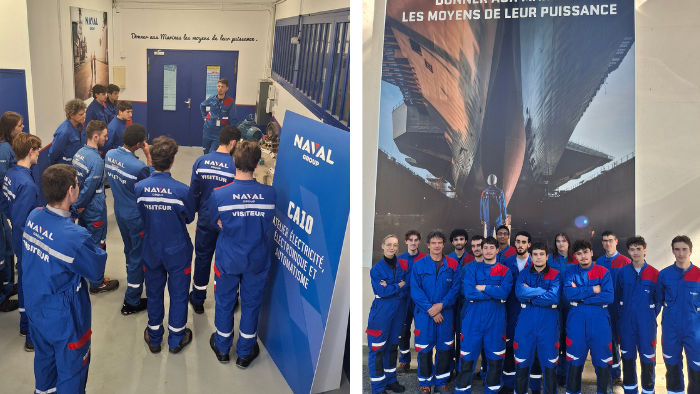 Le département GEII visite les locaux de NAVAL GROUP